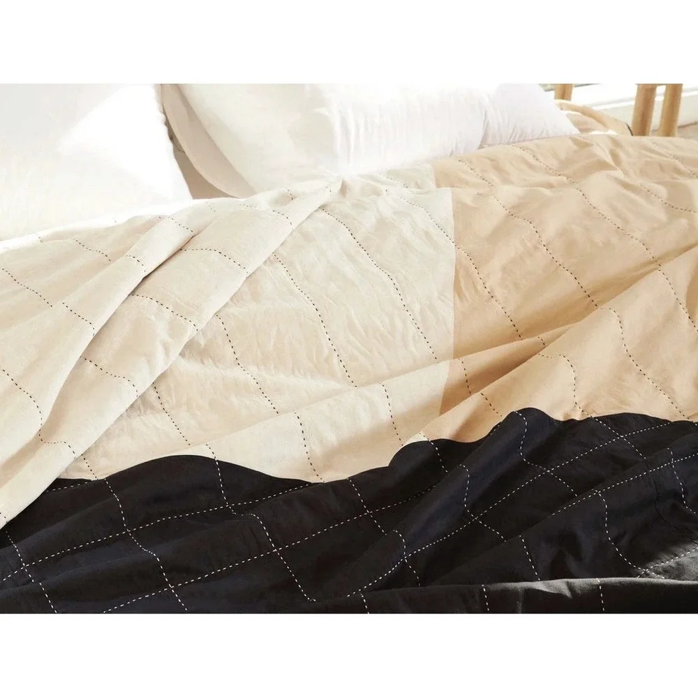 Brooklinen X Anchal Project Patchwork Quilt Organic Cotton Handmade Kantha King